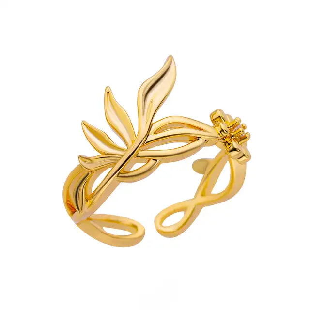 Anel Ramo Dourado - Lazzury